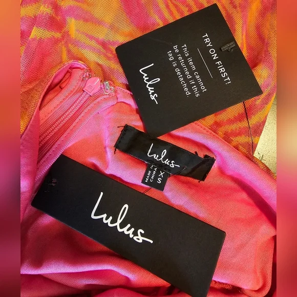 Lulus Camadi Hot Pink Animal Print Mesh Backless Midi Dress, Size XS - Picture 13 of 13